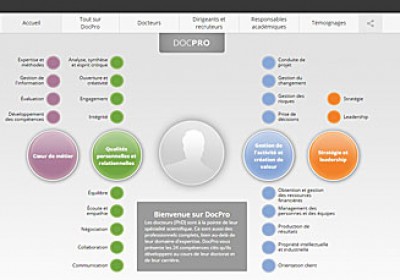 Infographie représentant les compétences des docteurs (PhD)