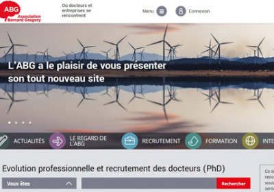 Capture d'écran du site web de l'Association Bernard Gregory